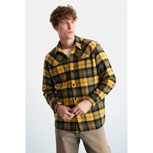 GRIMELANGE Alleni Men's Cotton <b>Shirt</b> Collar Relaxed Flannel <b>Shirt</b> - Product Image 4