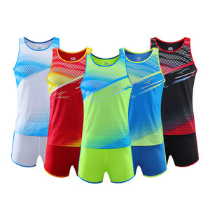 Conjunto de Uniforme Deportivo Unisex Personalizado, 100% Poliéster, Transpirable, Ligero, de Secado Rápido, Sublimado, para Deportes de Verano - Product Image 1