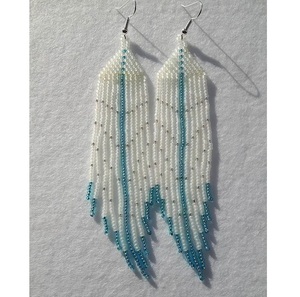 Boucles d'oreilles en perles de verre pour mariage et événements - Product Image 4