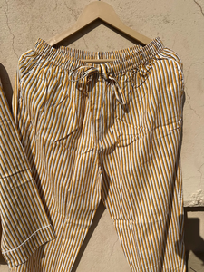 Ensemble pyjama indien 100% coton léger ultra doux robe de nuit femmes pantalon en coton avec chemise - Product Image 3