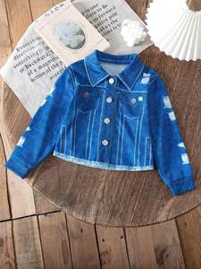 Veste en jean de haute qualité pour femme denim bleu coupe ajustée manches longues mode décontractée vintage - Product Image 3