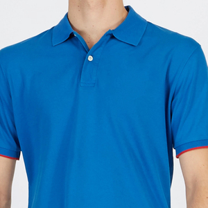 2024 nouveaux hommes pour polos 100% coton séchage rapide coupe ajustée motif solide grande taille Offre Spéciale décontracté conception unie conception vierge - Product Image 5