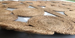 Tapis Dhurrie en jute fait main de luxe du fabricant direct tressé cousu à la main multi-texturé pour une utilisation intérieure/extérieure Excellent - Product Image 2