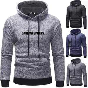 Sweat-shirt à capuche en polyester/coton personnalisé avec logo, automne/hiver, vente en gros, 350 g/m², sweats à capuche pour couples - Sweats à capuche et sweat-shirts pour hommes grandes tailles - Product Image 2