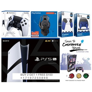 Achetez-en 2, obtenez-en 1 gratuit pour la console numérique originale neuve Sony PS5 PlayStation 5 Pro 2 To HDR 4K 120 Hz avec manette - Product Image 5