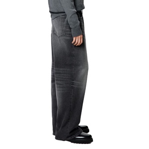 Jeans décontractés pour hommes en gros, taille plus, jambe droite, pantalon cargo en denim, coupe slim, pantalon long, délavage acide, à bon prix - Product Image 3