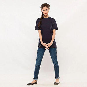 100% coton Boxy Fit Dtg T-shirt femmes Baggy goutte épaule T-shirts haute qualité T-shirt surdimensionné femmes colorées - Product Image 3