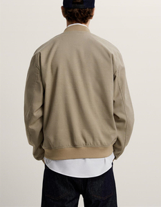Chaqueta Bomber de Lona Recubierta de Alta Calidad, Unisex, con Logotipo Frontal, Moderna y Elegante, Nueva Colección al por Mayor - Product Image 2