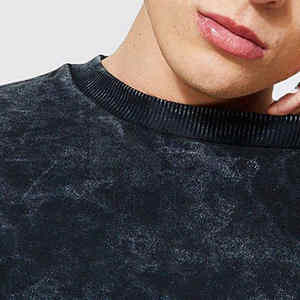 เสื้อสเวตเตอร์สำหรับผู้ชายเสื้อ2025แบบมีกรดเสื้อสเวตเชิ้ตคอกลมออกแบบได้ตามต้องการ100% ใหม่ - Product Image 3