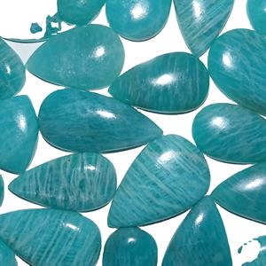 Lote de cabujón de piedras preciosas sueltas pulidas de amazonita Natural de alta calidad para la fabricación de joyas, piedras preciosas de cristal de amazonita Natural - Product Image 4