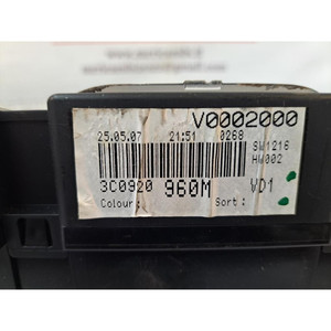 โครงสร้างเครื่องวัดความเร็วของโฟล์คสวาเกน Passat Variant 4th Series 3 C0920960M (05>10) - Product Image 6