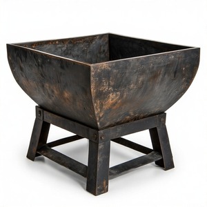 IronEmber Classic Steel Firepit with Heat Resistant Base <b>for</b> Outdoor Garden Patio Heating <b>Camping</b> and Decoration Use - Product Image 5