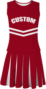 Estilo perfecto Mujeres Cheer líder Uniforme Venta caliente antiarrugas de alta calidad mujeres Cheer líder Uniforme con mangas cortas - Product Image 2