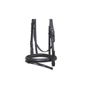 บังเหียนม้าหนังแท้สีดำคุณภาพสูง ขายดี อุปกรณ์ขี่ม้าคุณภาพเยี่ยม ขายส่ง ผลิตในอินเดีย - Product Image 3