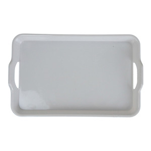 Plateau blanc de 37 CM-Plateaux en mélamine de haute qualité Plateau de service rectangulaire Plateau en plastique bon marché Vente en gros à bas prix - Product Image 4