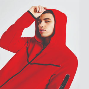 Venta al por mayor personalizado impreso con capucha moda Casual chándales de dos piezas Jogging trajes hombres chándal manga larga invierno cordón - Product Image 3