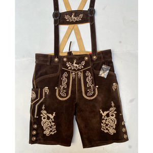 Short en cuir de style High Street pour hommes, fait à la main, beau design avec fonction anti-rides, nouvelle couleur respirante - Product Image 6