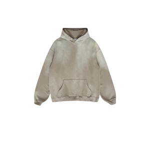 Sudaderas con capucha de lavado ácido para hombre, sudadera pulóver de moda con acabado Vintage, capa interior suave para la comodidad diaria de gran tamaño - Product Image 6