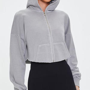 Sudadera con capucha elegante de algodón con logotipo personalizado OEM para mujer/Tasa de fábrica último diseño Sudadera con capucha deportiva de alta calidad para mujer 2025 - Product Image 4