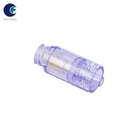 Système de préparation de médicaments universel sans aiguille, moulé par injection, transparent + jaune, modèle Chi Feng 18C024, conforme ISO13485
