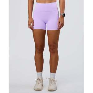 Shorts de Cintura Ultra Alta con 4 Bolsillos para Mujer Fusion - Lila Pálido - Product Image 1