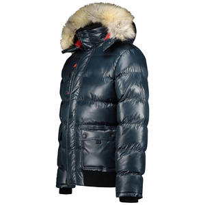 2025 invierno nuevos hombres Color sólido Parkas alta calidad hombres con capucha cálida chaqueta gruesa moda masculina Casual Parka abrigo hombres - Product Image 4