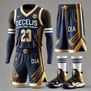Uniforme de baloncesto de diseño personalizado de alta calidad superventas, ropa deportiva transpirable en estilo establecido - Product Image 2