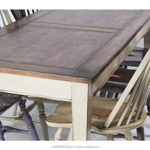 Esthétique Vintage Indonésie Design No. 7110 Table à manger en bois d'acajou Mobilier classique pour la maison Hôtels Villas Traditionnel - Product Image 3