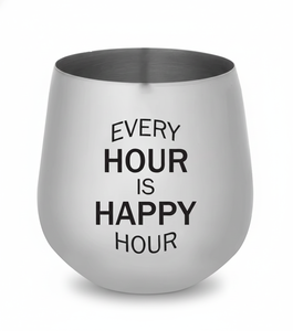 Copa de vino de acero inoxidable Color cobre bebida Vodka servidor vidrio cerveza vidrio impreso vino casa con taza impresa vino - Product Image 1