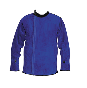 Veste bomber unisexe en cuir véritable imperméable et coupe-vent de qualité supérieure pour la soudure, résistante et de qualité industrielle - Product Image 4