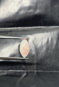 Natural Ethiopian White <b>Opal</b> Cabochon Marquise Shape play of color Jewelry Making Loose Gemstone Certified Top Quality 5x10mm - Product Image 3