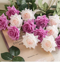 Vente en gros de roses artificielles au toucher réel, fleurs artificielles durables, arrangements floraux de mariage, bouquets de mariée, imperméables, style européen