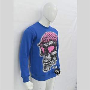 Sudadera de lana de alta calidad para hombre de talla grande, cuello redondo de gran tamaño, estampado gráfico, diseño de ropa de calle, sudaderas cálidas - Product Image 5
