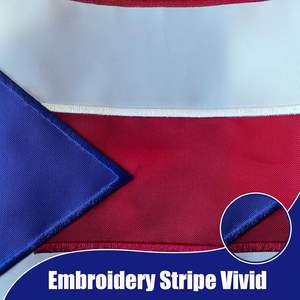 ธงปักลายปูเออร์โตริโกแบบแขวน ขนาด 12x18 นิ้ว ผลิตจากโพลีเอสเตอร์อย่างดี สีน้ำเงิน ธงเรือปูเออร์โตริโก สองด้าน กันน้ำ ขนาดเล็ก - Product Image 6