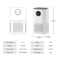 Purificateur de circulation d'air de filtre à air de charbon actif de vendeur populaire pour le purificateur d'air de maison intelligente d'animal familier de chat
