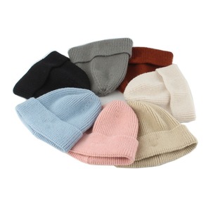 Fashion <b>Warm</b> Skullies Angola Rabbit Fur Winter Knitted Beanies Ski Outdoor <b>Warm</b> Cashmere Wool <b>Hats</b> Wholesale - Product Image 1