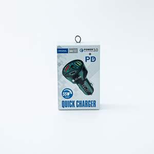 شاحن سيارة <span class=keywords><strong>3</strong></span> في 1 بقوة 55 واط مع شحن سريع QC3.0 وPD20W ومنفذ USB <span class=keywords><strong>3</strong></span>.1A لولاعة السجائر للهواتف - Product Image 2