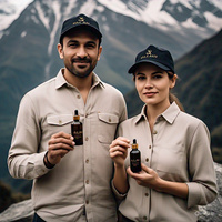 ALAM SHILAJIT Certifié HACCP 100% Pur Naturel Shilajit de l'Himalaya Liquide Oral Séché au Soleil Complément Herbal avec Compte-gouttes 20ml Énergie