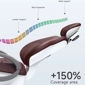 Ergonomic Ghế nha khoa đơn vị với bác sĩ chỗ ngồi và phẫu thuật đèn cảm ứng Bảng điều khiển im lặng điều hành ghế - Product Image 4