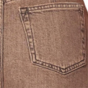 Short en jean pour femme Marron Jeans 100% Coton Style décontracté, Short droit écologique pour femme - Product Image 5