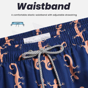 Shorts de plage pour hommes avec impression par sublimation Offre Spéciale shorts de bain pour hommes avec cordon de serrage quantité minimale de commande les plus bas - Product Image 5