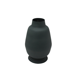 Modern Design Tableware Decorative Iron Flower <b>Vase</b> for Home and Wedding Decoration Metal <b>Vase</b> Dark Grey Color Handmade Bulk - Product Image 1
