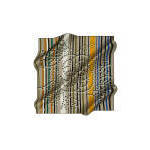Beige Cotton Silk Blend Logo Pattern <b>Square</b> <b>Scarf</b> - Product Image 3