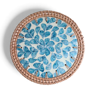 Sous-plat en nacre axé sur la valeur avec rotin pour la décoration intérieure en gros et l'approvisionnement en vaisselle en provenance du Vietnam - Product Image 6