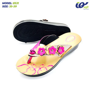 Perfectas para Conjuntos de Verano, Zapatos Atractivos de Tailandia 8531, Hechas de Poliuretano, Sandalias Deslizantes Cómodas para Mujer, Sandalias de PU - Product Image 3