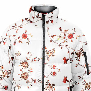2023 personnalisé all-over impression hommes hiver doudoune nouveau décontracté High Street Style léger avec col montant - Product Image 2