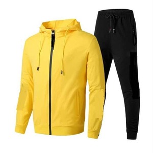 Hommes Gym Jogging Ensembles Solide Motif Deux Pièces Ensemble avec Pantalon Élastique Plus La Taille Survêtement D'hiver-Vente en Gros Nouveautés - Product Image 4