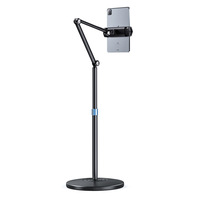 Support de tablette Support de téléphone portable rétractable en alliage d'aluminium Rotation à 360 degrés Support d'ordinateur pour tablette de diffusion en direct verticale