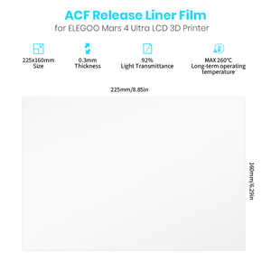 Accesorios para Impresora 3D Mars 4 Ultra - Paquete de 5 Películas ACF - Product Image 4
