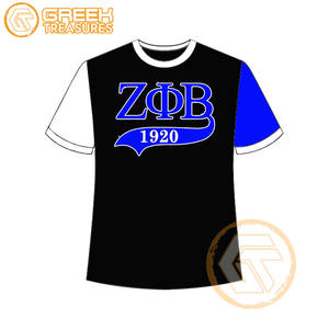 Venta al por mayor personalizada Zeta Phi Beta mujeres camiseta hermandad ropa algodón camisetas más finas mujeres fraternidad prendas - Product Image 4